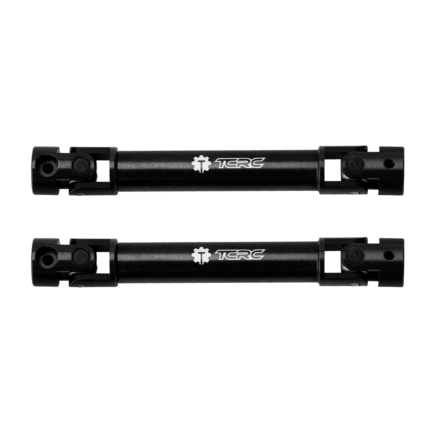 TCRC 2PCS Hard Alloy Steel 4140 Chromoly Drive Shafts with D Shaped Hole for Axial AX24 XC-1 (Match Upgraded Extended Chassis Suspension Links)