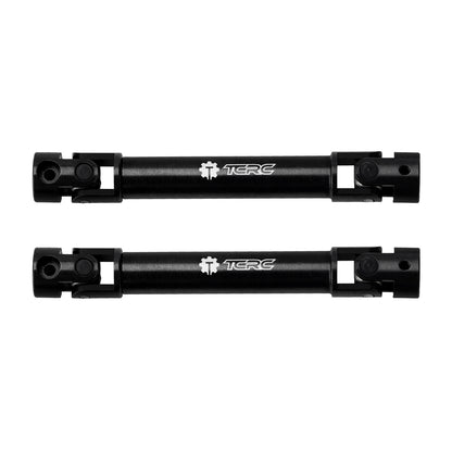 TCRC 2PCS Hard Alloy Steel 4140 Chromoly Drive Shafts with D Shaped Hole for Axial AX24 XC-1 (Match Upgraded Extended Chassis Suspension Links)
