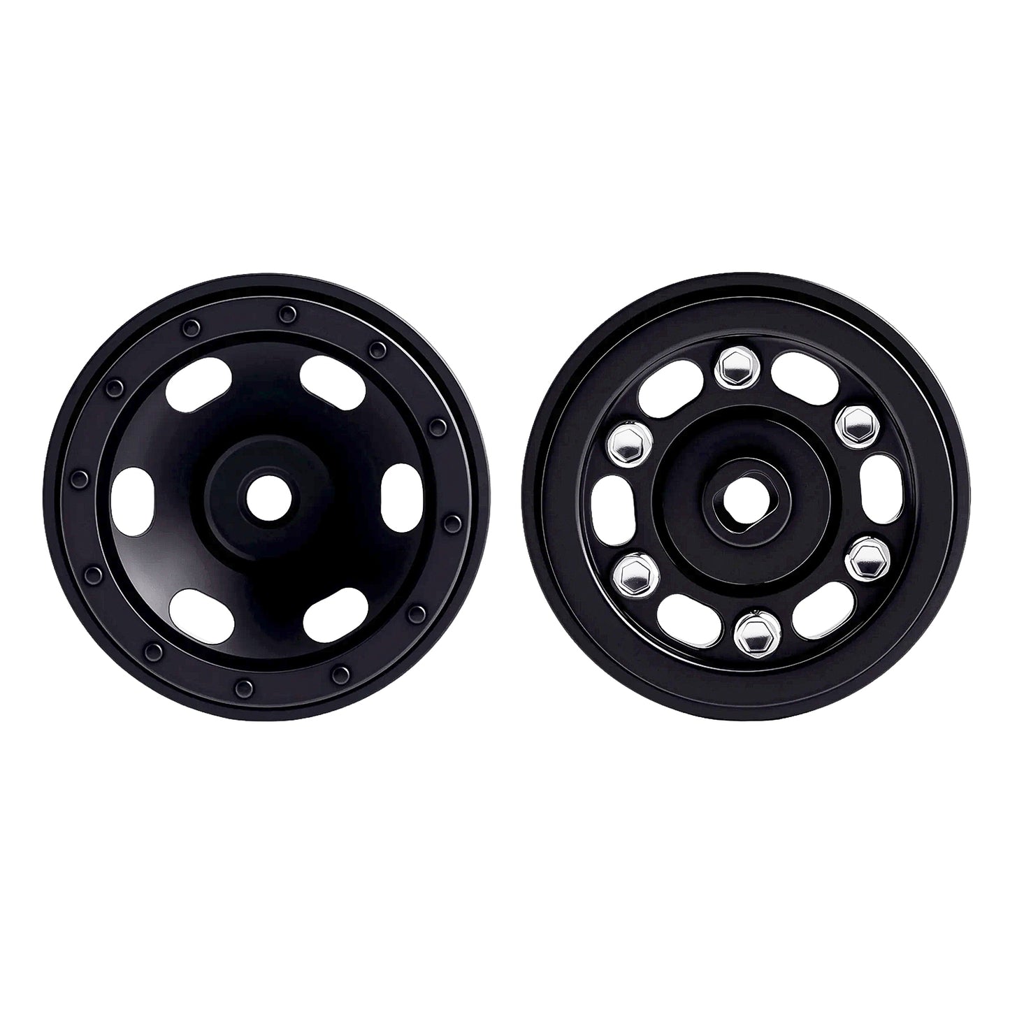 TCRC Deep Dish Brass 0.7inch Beadlock Wheels Hubs for 1/30 Axial SCX30 RC Crawler Car Upgrade