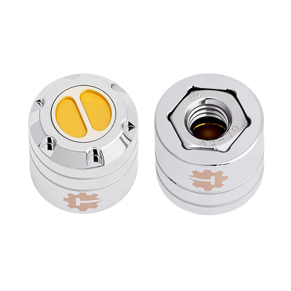 TCRC 4PCS Aluminum M6 Nut Wheel Rim Center Cap Manual Locking Hubs for 1/6 SCX6 Jeep JLU Wrangler Trail Honcho Upgrade