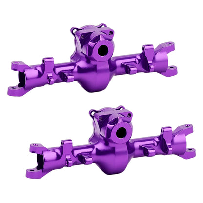 TCRC 2PCS Aluminum Front Axle Housings with Diff Covers Set for Axial AX24 XC-1 1/24 RC Crawler Upgrade Parts