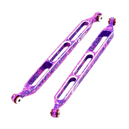 TCRC 2PCS Splash Anodizing Aluminum Rear Lower Suspension Linkage Trailing Arm Tie Rod for Axial 1/8 AXP8 Gilamon Trail Buggy