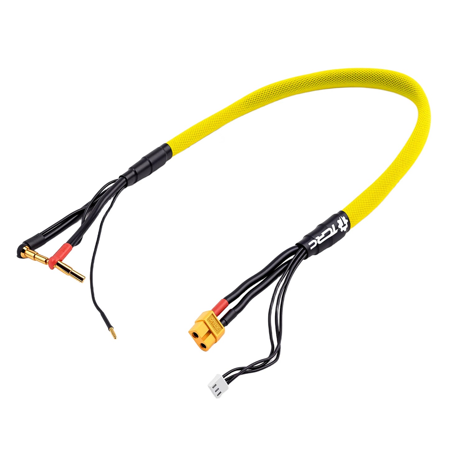 TCRC 1pc 600mm 2S XT60 Lipo Battery Charging / Balance Cable Leads with 4mm/5mm Bullet Connector