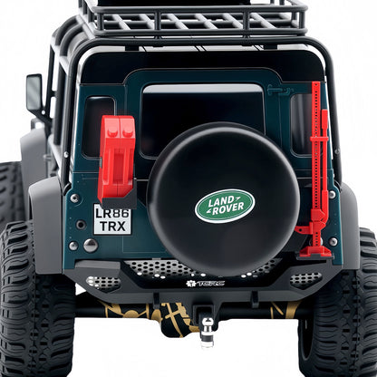 TCRC Metal Rear Bumper with Trailer Hitch for 1/18 TRX4M Defender