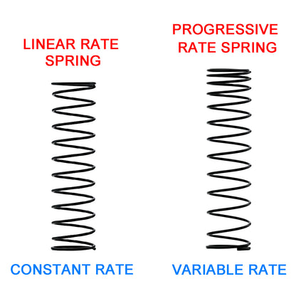 TCRC 4PCS Aluminum RC Oil-filled  Shock Absorber Damper Set Replaceable Linear Rate Springs & Progressive Rate Springs for Redcat Ascent-18