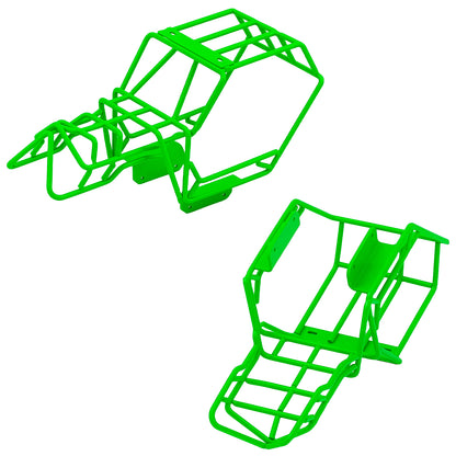 TCRC Metal Roll Cage Body Shell with Aluminum LED Lamp Holder for 1/24 Axial AX24 XC-1