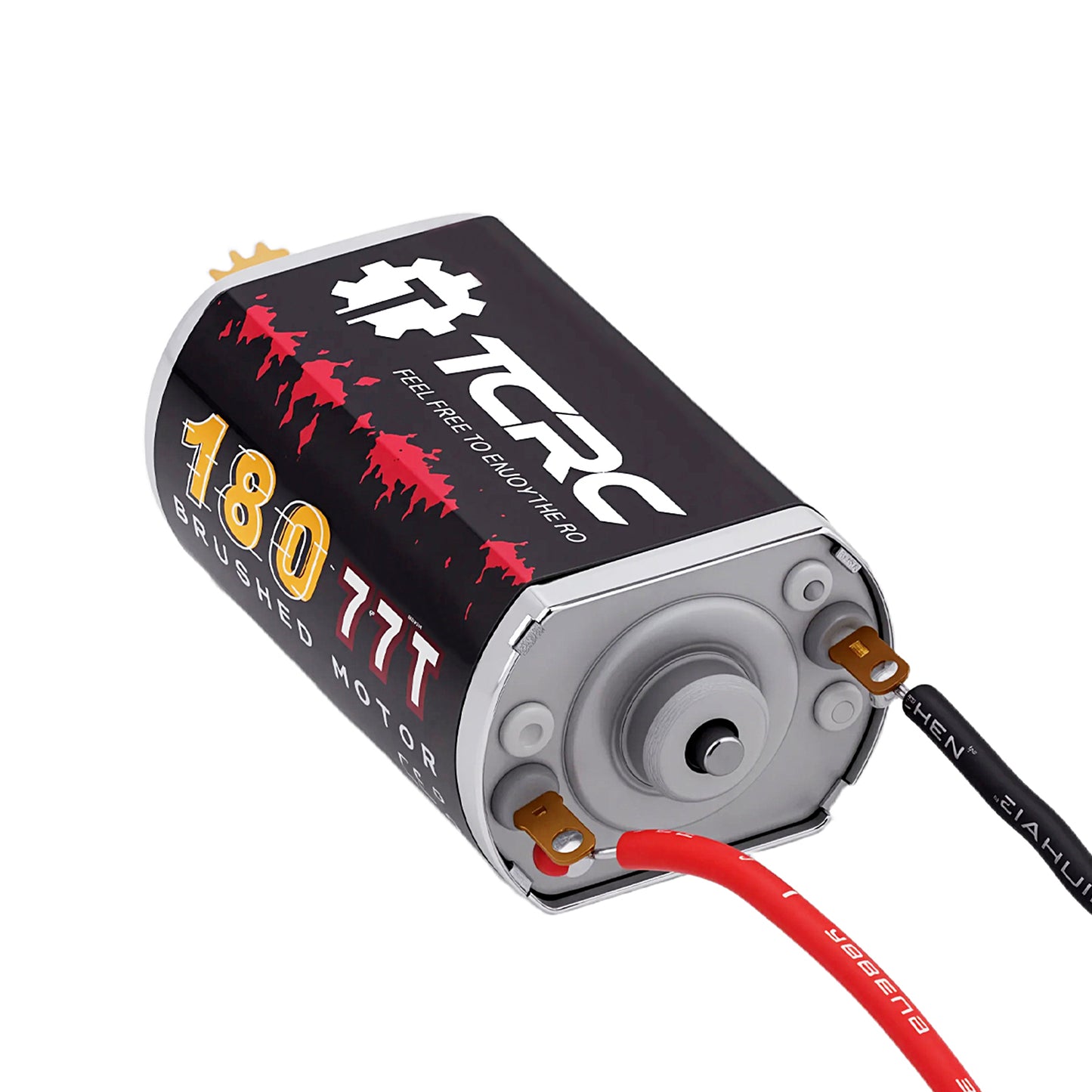 TCRC Metal 180 77T High Torque Speed Reduction Brushed Motor with Brass 11T Pinion for 1/18 HPI Venture18 TRX4M Defender Bronco Ford F-150 Chevrolet K10 High Trail Crawler