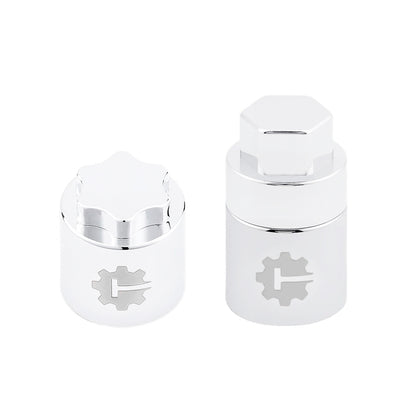 TCRC 4PCS Aluminum M4 Nut Wheel Rim Center Cap Manual Locking Hubs