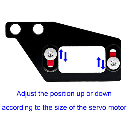 TCRC Aluminum Servo Mounting Plate,transfer the ASD from rear to the Transmission for Axial 1/8 AXP8 Gilamon Trail Buggy