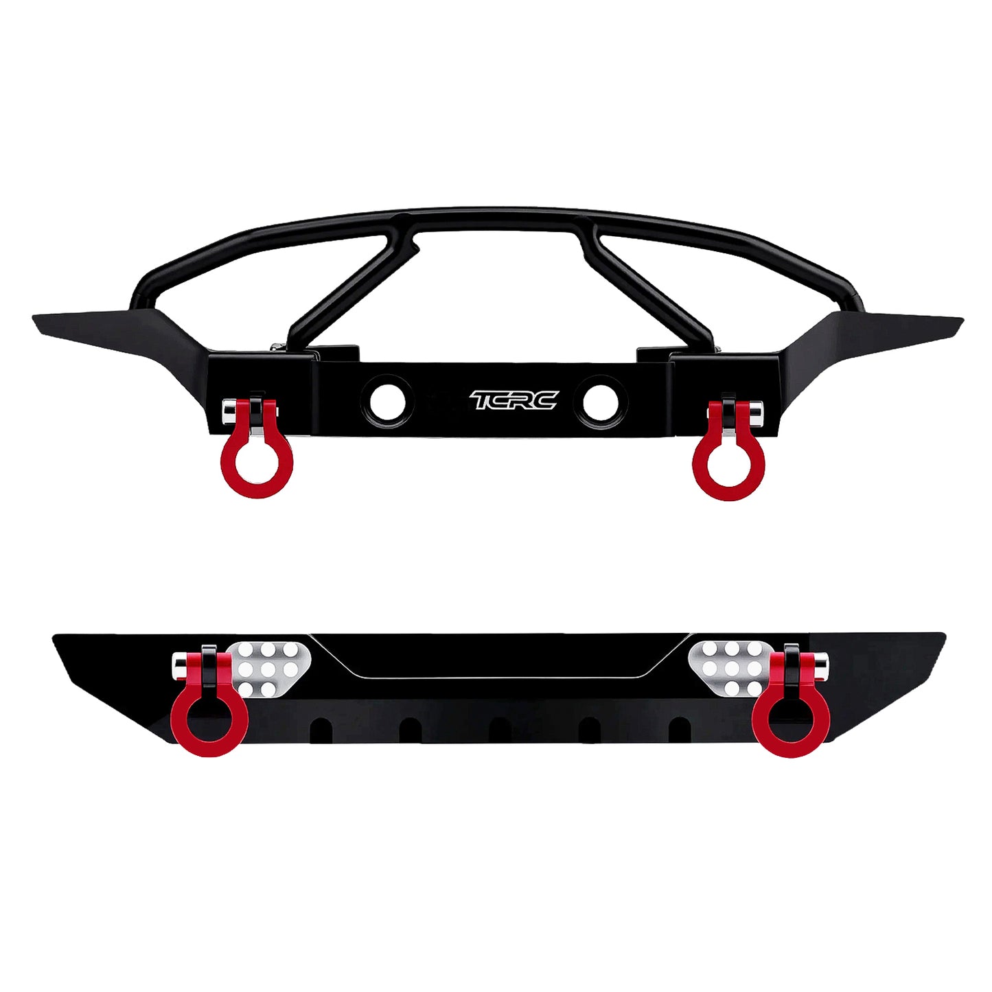 TCRC Aluminum Front and Rear Bumpers set for 1/24 RC Axial SCX24 Jeep JT Gladiator