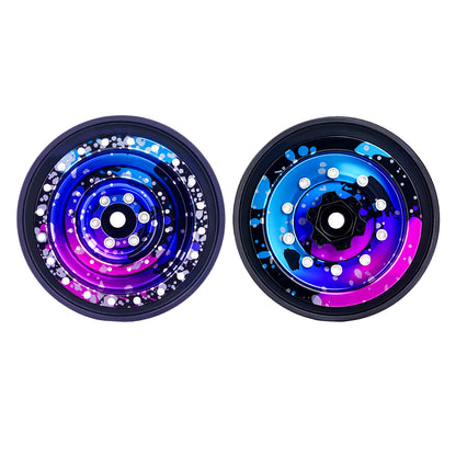 TCRC 4PCS Aluminum TRX4MT Beadlock Wheels Hubs for TRX-4MT F-150 K10 1/18 Scale Monster Truck