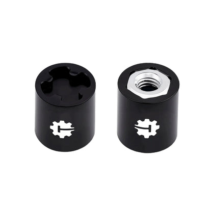 TCRC 4PCS Aluminum M4 Nut Wheel Rim Center Cap Manual Locking Hubs