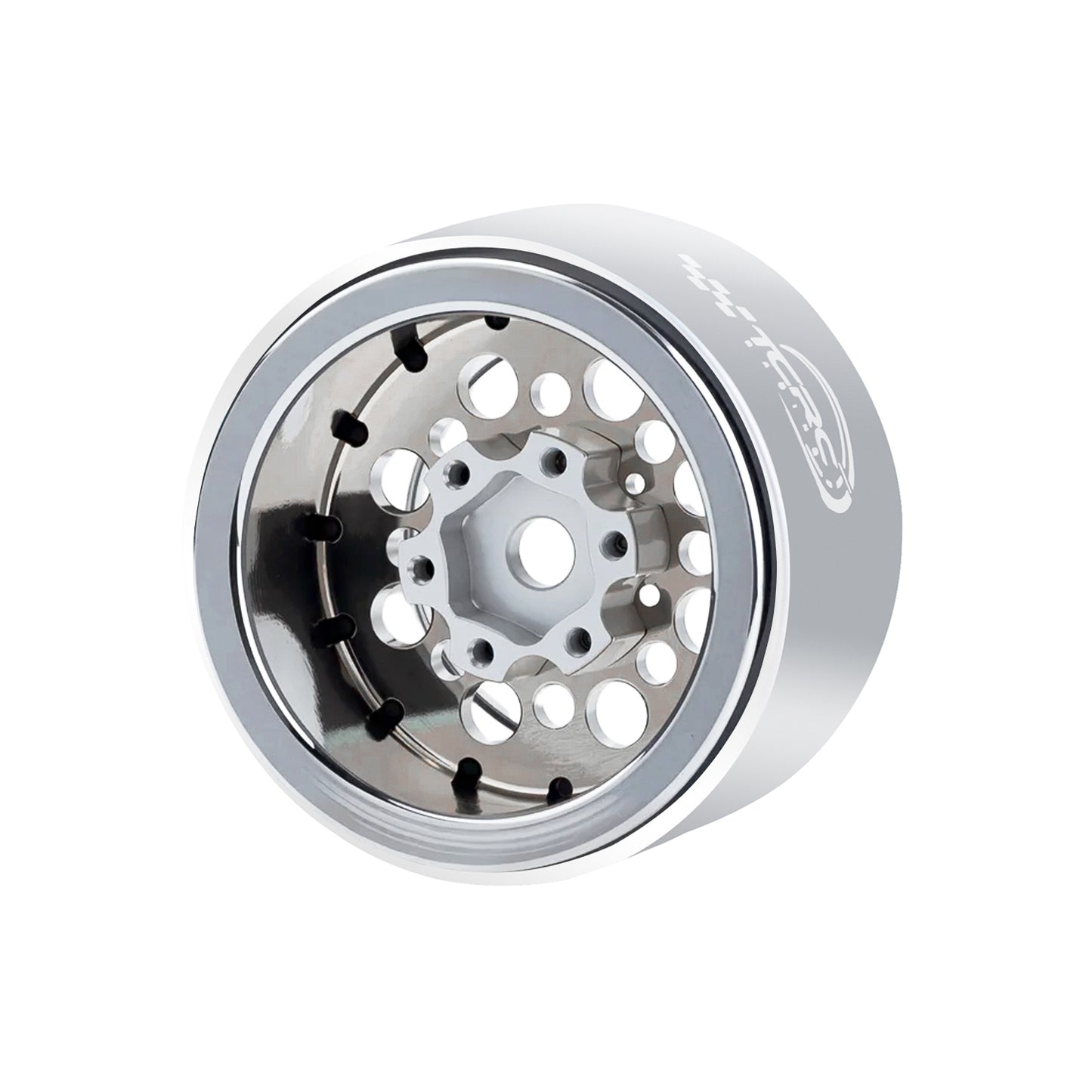 TCRC 4PCS Aluminum Deep Dish 1.0Inch Beadlock Wheels Hubs
