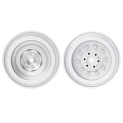 TCRC 4PCS Aluminum TRX4MT Beadlock Wheels Hubs for TRX-4MT F-150 K10 1/18 Scale Monster Truck