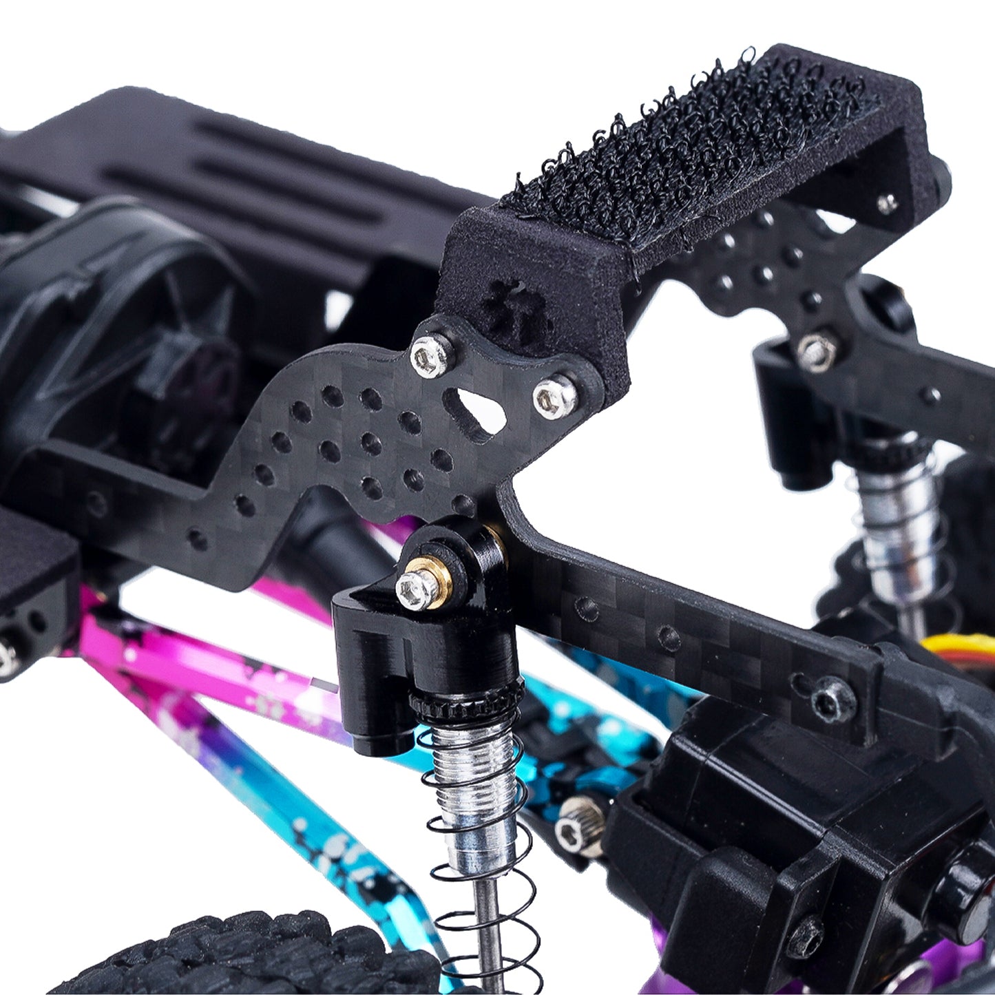 TCRC Carbon Fiber LCG Chassis Kit Frame Rail for Axial SCX24 Chevrolet C10 JLU Bronco Base Camp 1/24 RC Crawler Car
