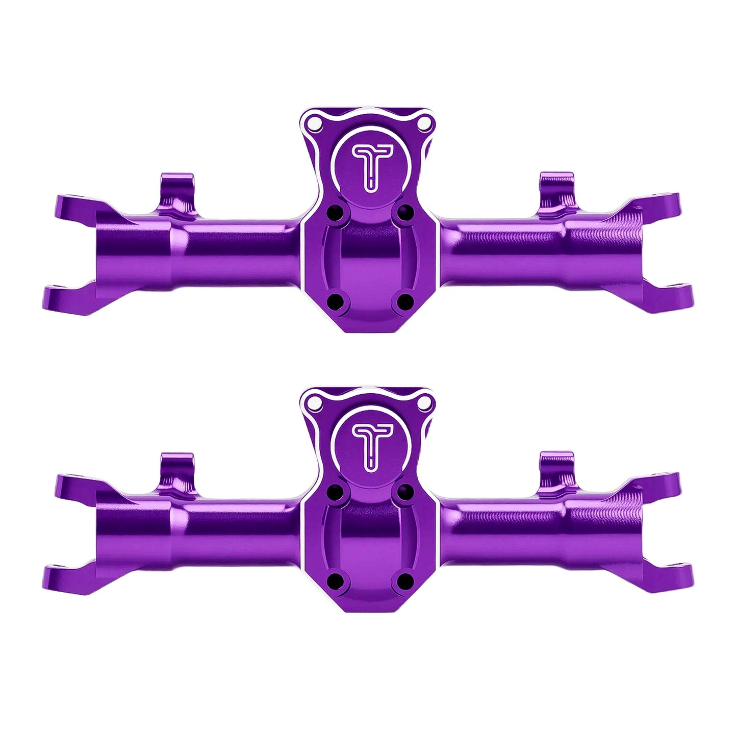 TCRC 2PCS Aluminum Front Axle Housings with Diff Covers Set for Axial AX24 XC-1 1/24 RC Crawler Upgrade Parts