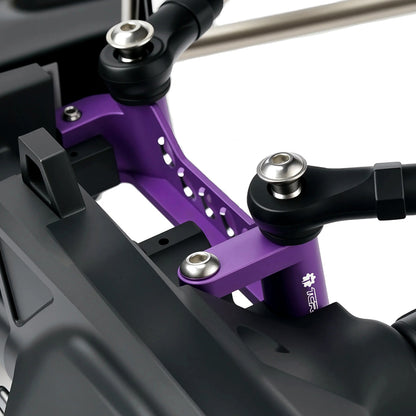 TCRC Aluminum Front Axle Tie Rod Bracket Seat Pull Rod Base for Axial 1/8 AXP8 Gilamon Trail Buggy