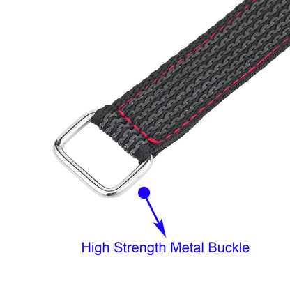 TCRC 2PCS 20x300MM Non-Slip RC Battery Straps Reusable Cable Straps Adjustable Cinch Straps