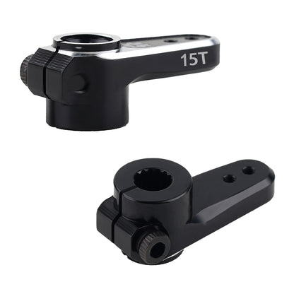 TCRC 7075 Aluminum 15T Micro Servo Horn with M1.4 Threaded Holes for EMAX Servo 1/24 Axial SCX24 AX24