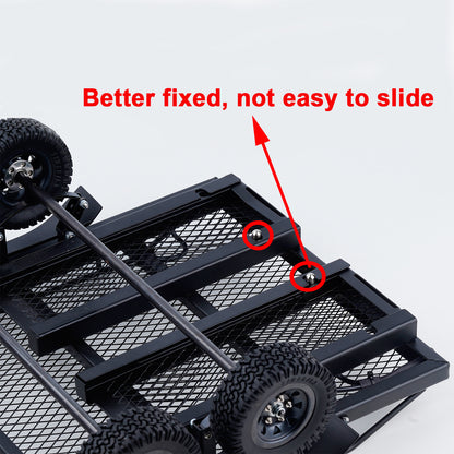 TCRC Heavy Duty Truck Trailer for 1/10 RC Crawler Car