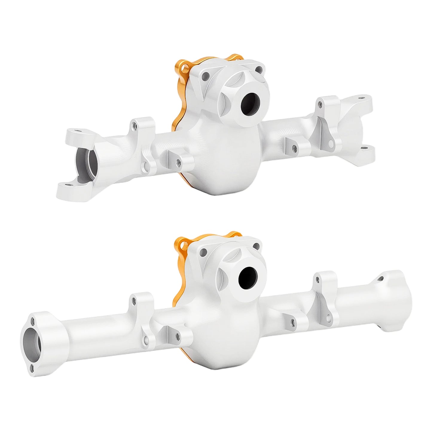 TCRC Aluminum Front Rear Axle Housing with Diff Covers Set for Axial SCX24 Bronco Gladiator Deadbolt C10 1/24 RC Crawler