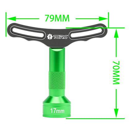 TCRC 17mm Wheel Hex Nut Socket Sleeve Wrench RC Spanner Repair Tool For 1/6 1/8 1/10 scale RC Car Trucks Crawler Buggy