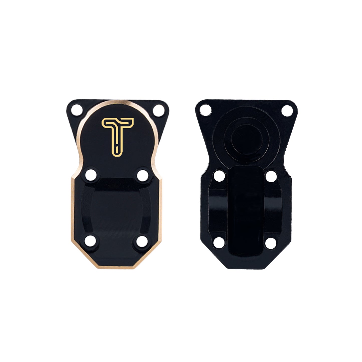 Full Brass Front&Rear Axle Housing with Diff Covers Set for Axial SCX24