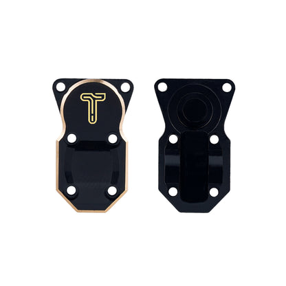 Full Brass Front&Rear Axle Housing with Diff Covers Set for Axial SCX24