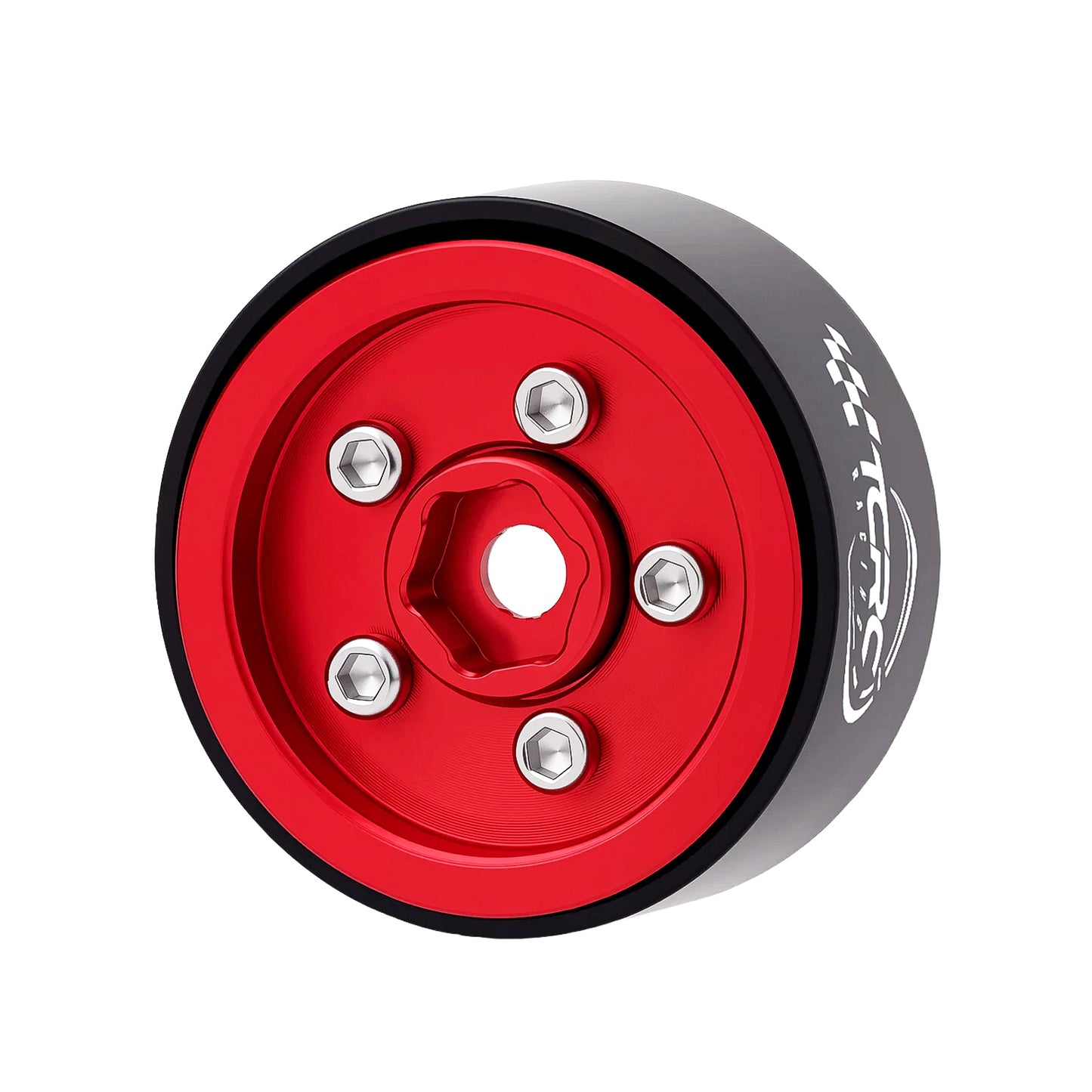 TCRC Deep Dish Aluminum 0.7inch Beadlock Wheels Hubs for 1/30 Axial SCX30 1/32 Redcat Ascent-32