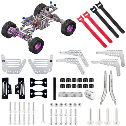 TCRC GR5 Titanium LCG Chassis Kit Frame Rail for Redcat Ascent-18