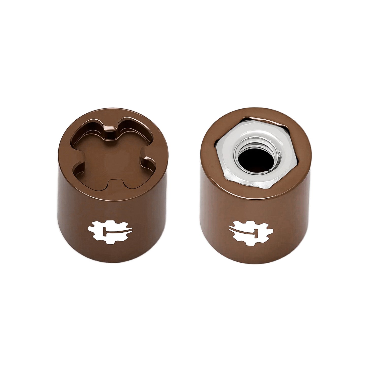 TCRC 4PCS Aluminum M4 Nut Wheel Rim Center Cap Manual Locking Hubs