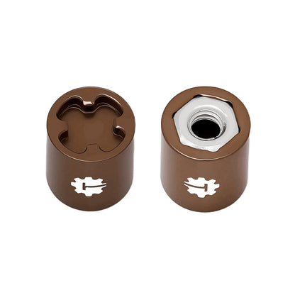 TCRC 4PCS Aluminum M4 Nut Wheel Rim Center Cap Manual Locking Hubs