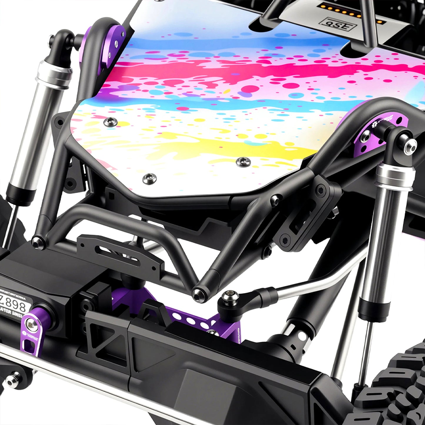 TCRC Aluminum Adjustable Front Shock Towers Shock Mount Set Bracket for Axial 1/8 AXP8 Gilamon Trail Buggy