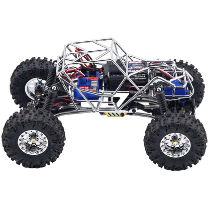 CRC Metal Roll Cage Body Shell with Aluminum LED Lamp Holder for 1/18 TRX4M Defender Bronco Crawler Truck