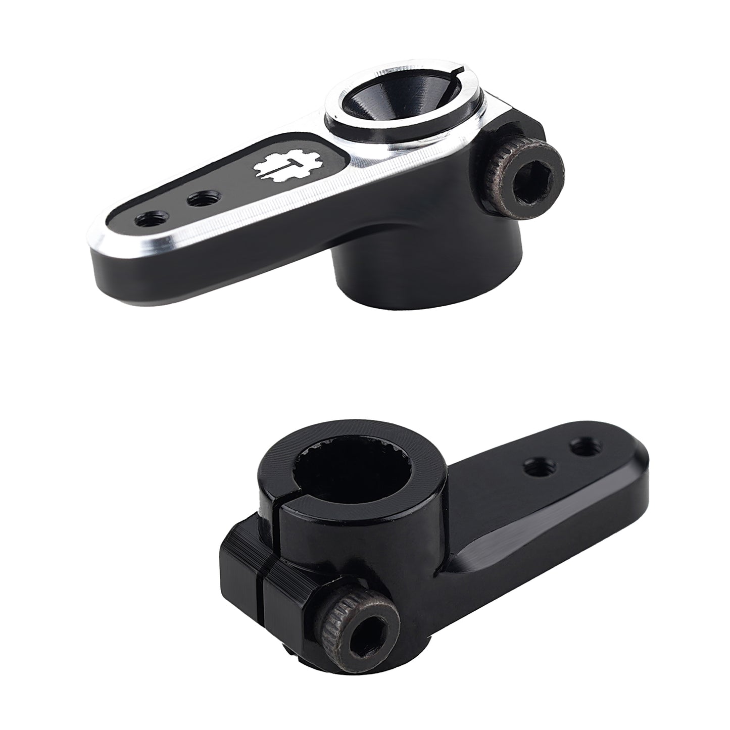 TCRC 7075 Aluminum 25T Micro Servo Horn with M1.4 Threaded Holes for REEFS RC 99 Micro Servo 1/24 Axial SCX24 AX24