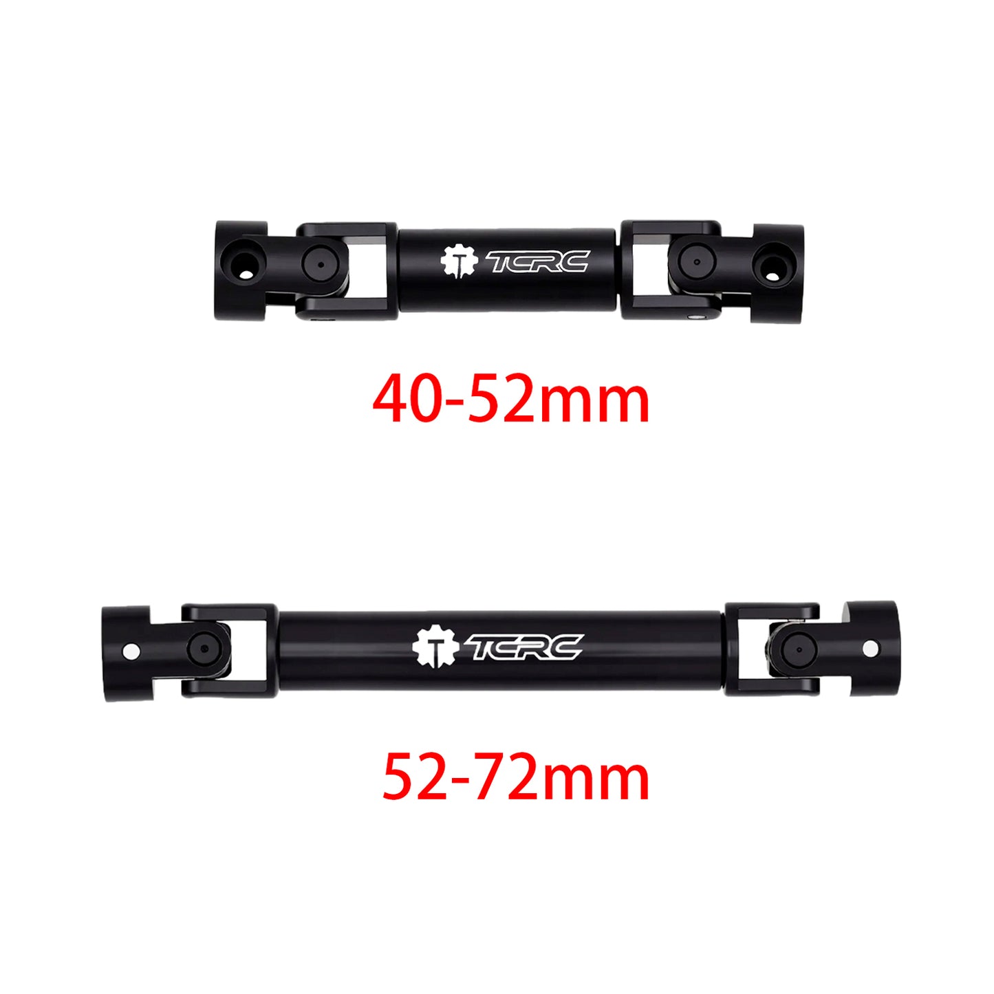 TCRC 2PCS Hard Alloy Steel 4140 Chromoly Drive Shafts For 1/24 Axial SCX24 C10 JLU Bronco Base Camp 4Runner