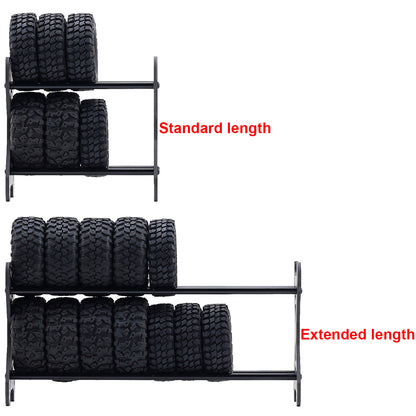 TCRC Extended Carbon Fiber 0.7” 1.0" 1.3" Aluminum Wheel Tires Rack for 1/18 1/24 1/30 1/32 RC Crawler Car Upgrades