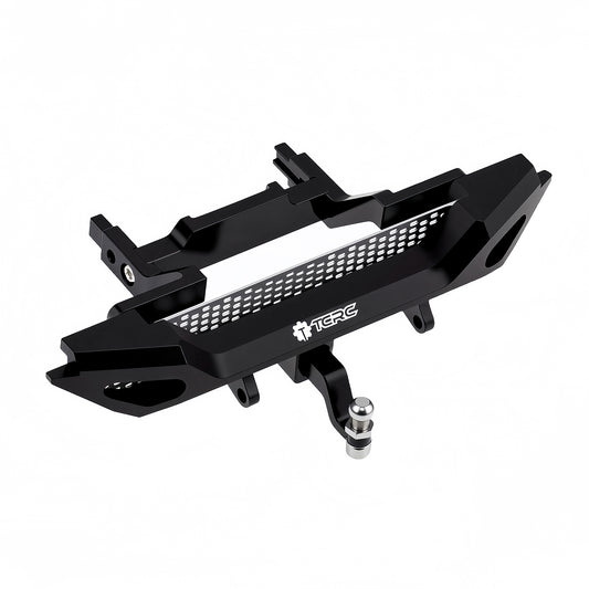 TCRC Metal Rear Bumper with Trailer Hitch for 1/18 TRX4M Defender