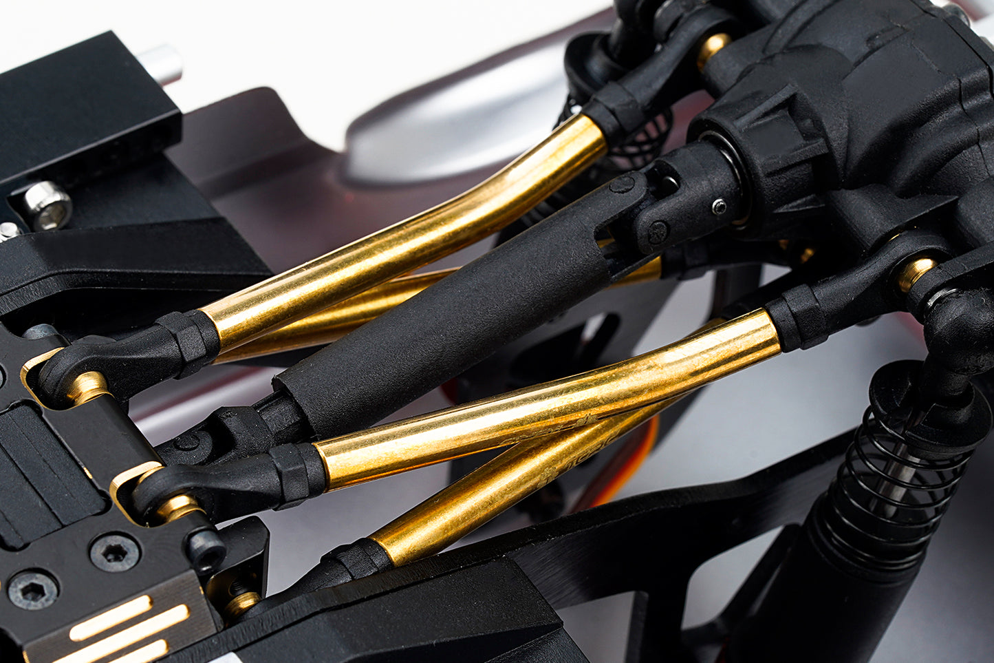 TCRC 10PCS Brass High Clearance Chassis Links and Steering Links set for Redcat Ascent-18