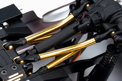 TCRC 10PCS Brass High Clearance Chassis Links and Steering Links set for Redcat Ascent-18