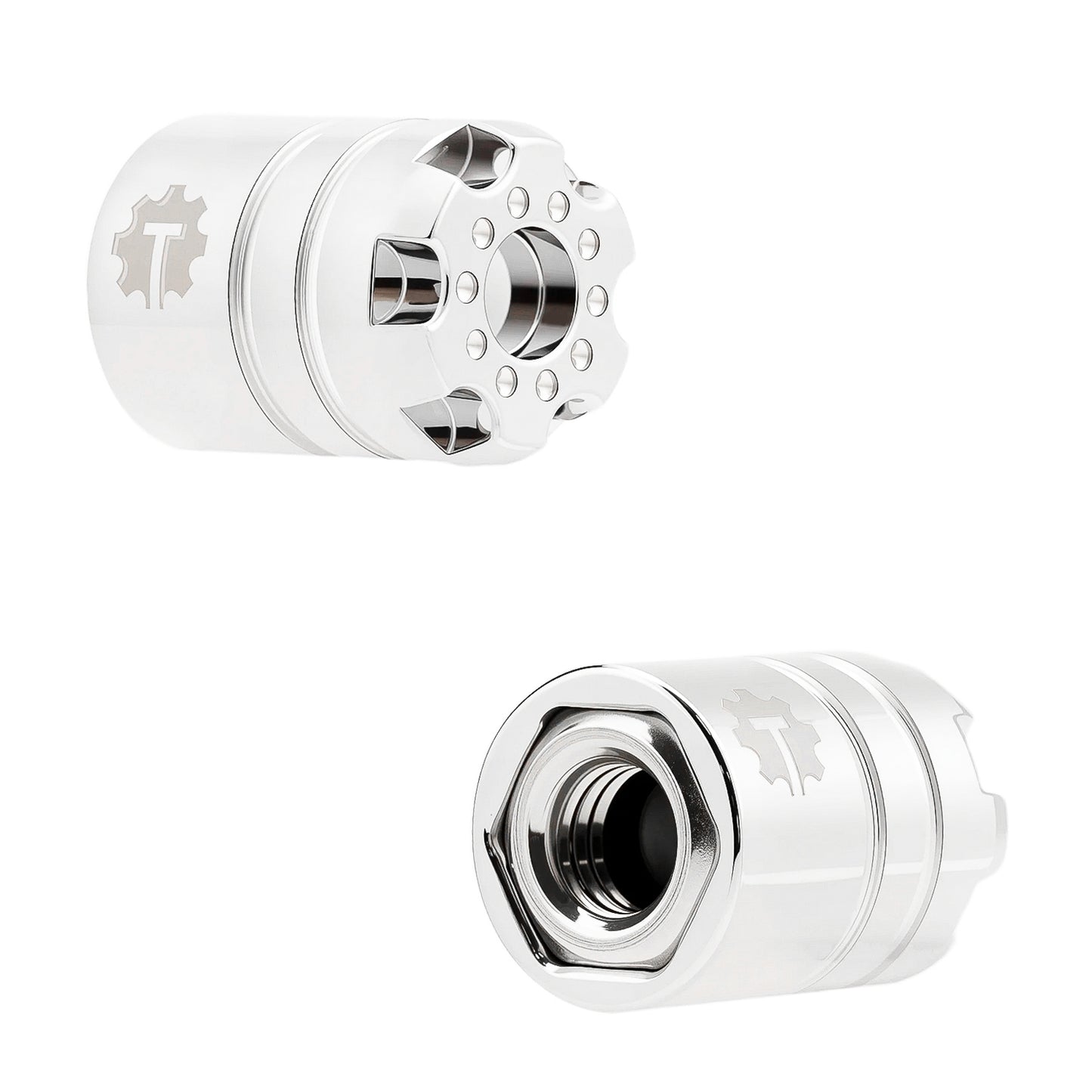 TCRC 4PCS Aluminum M5 Nut Wheel Rim Center Cap Manual Locking Hubs for Axial 1/8 AXP8 Gilamon Trail Buggy
