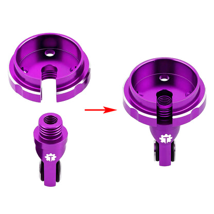 TCRC 4PCS Aluminum Shock Ends for 1/8 Traxxas Maxx Slash