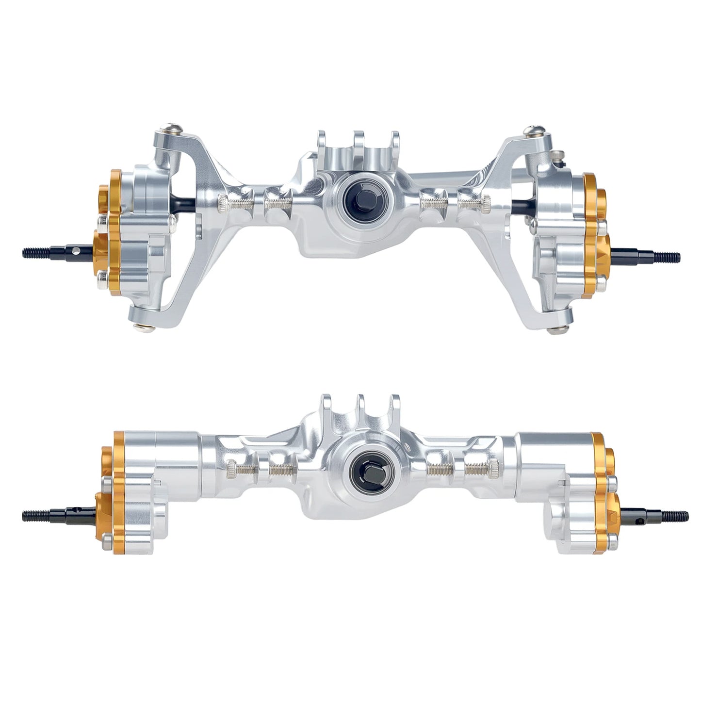 TCRC Aluminum +4mm Extended Front Rear Portal Axles Set Assembly for Redcat Ascent-18