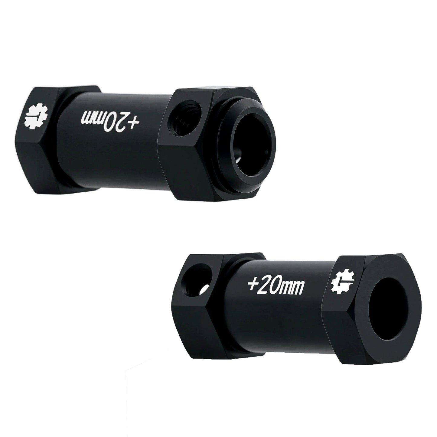 TCRC 4PCS Aluminum 12mm Wheel Hex Hubs 20MM Extension Adapters for Axial 1/8 AXP8 Gilamon Trail Buggy