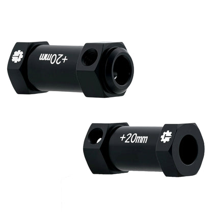 TCRC 4PCS Aluminum 12mm Wheel Hex Hubs 20MM Extension Adapters for Axial 1/8 AXP8 Gilamon Trail Buggy