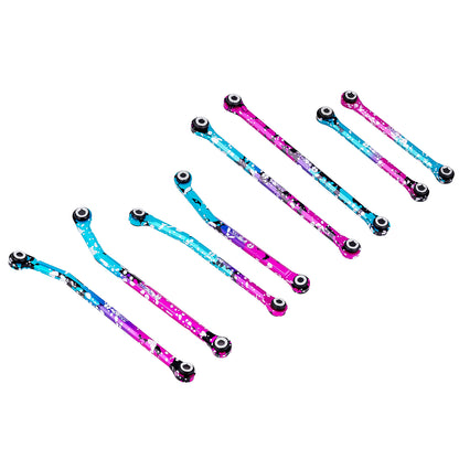 TCRC 10PCS Splash Anodizing Aluminum High Clearance Chassis Links set for Redcat Ascent-18 1/18 scale RC Rock Crawler Upgrades