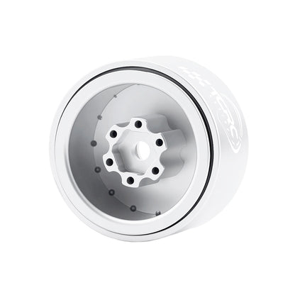 TCRC 4PCS Night Glow Color Fluorescent Purple/Blue Aluminum 1.0 Inch Beadlock Wheels Hubs