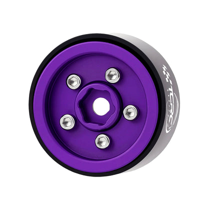 TCRC Deep Dish Aluminum 0.7inch Beadlock Wheels Hubs for 1/30 Axial SCX30 1/32 Redcat Ascent-32