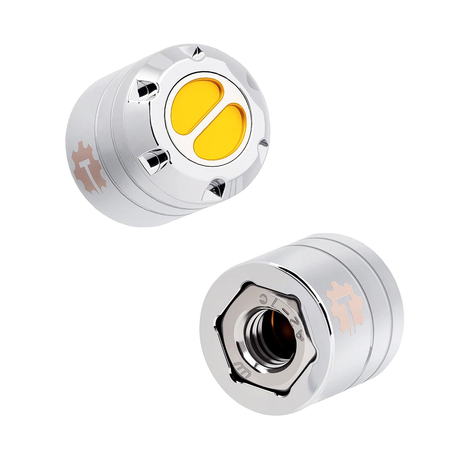 TCRC 4PCS Aluminum M6 Nut Wheel Rim Center Cap Manual Locking Hubs for 1/6 SCX6 Jeep JLU Wrangler Trail Honcho Upgrade