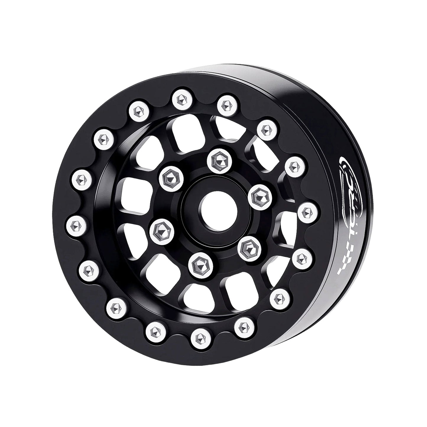 TCRC 4PCS Deep Dish Splash Anodizing Aluminum 1.55 Inch Wheels Hubs